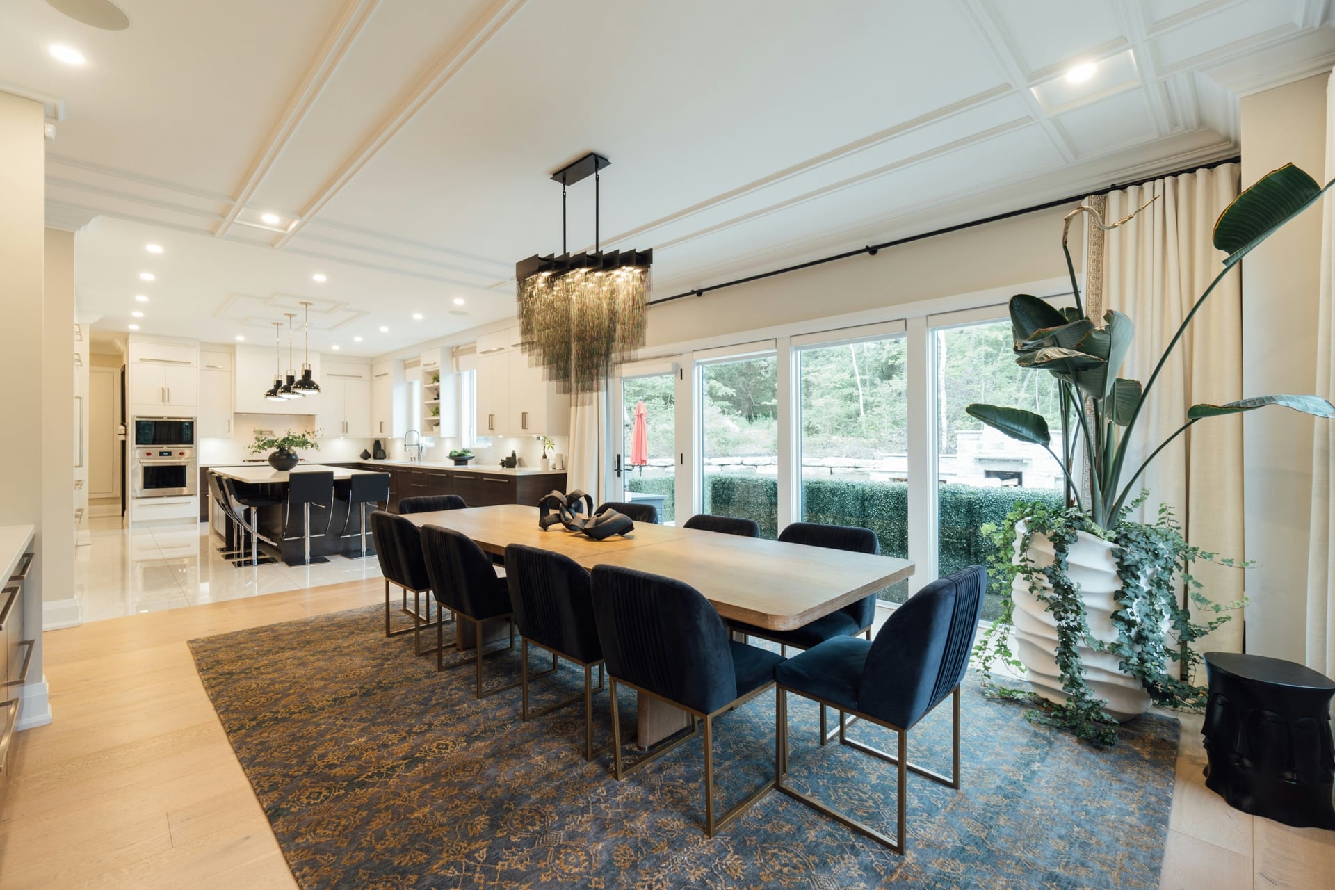 Finished kitchen remodeling scene in a Houston-area home.